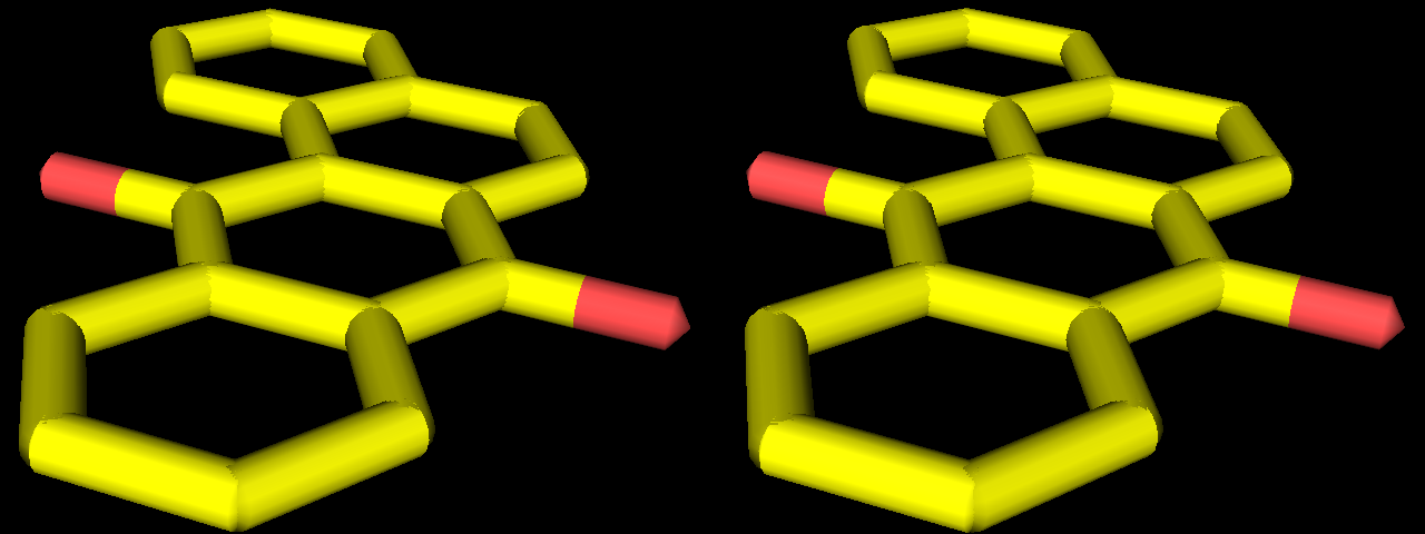 Molecules GNUDarwinorg Stereoscopic 3D molecular viewing